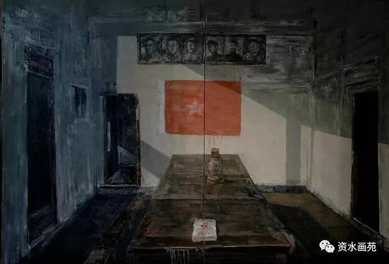 9月20日，湖南工艺美院教师张清红色主题美术作品展在长沙开展